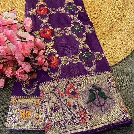 Akshara soft russian silk Surat saree wholesale market