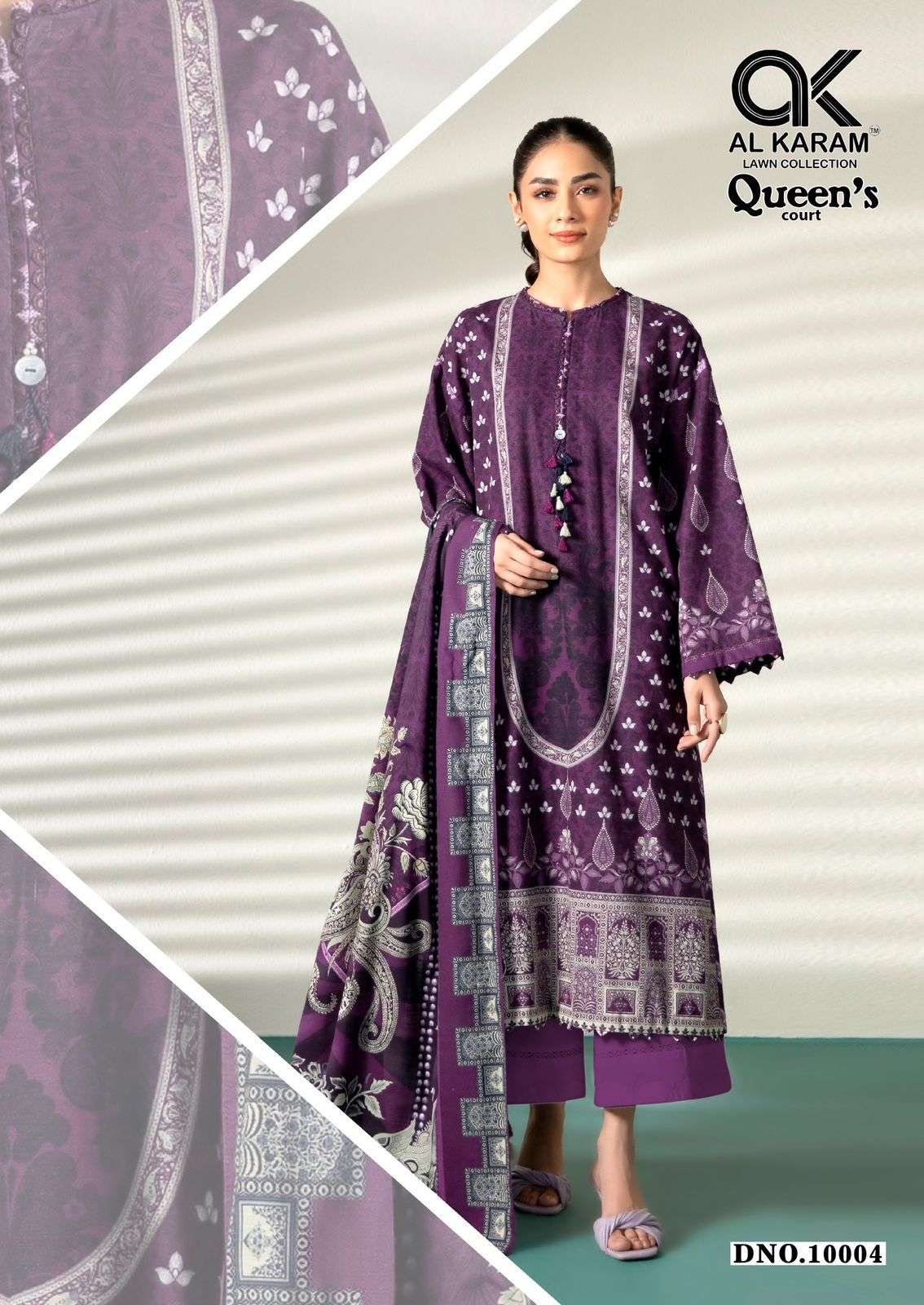 Al Karam Queen Court Vol 10 Wholesale dress material suppliers in Kolkata
