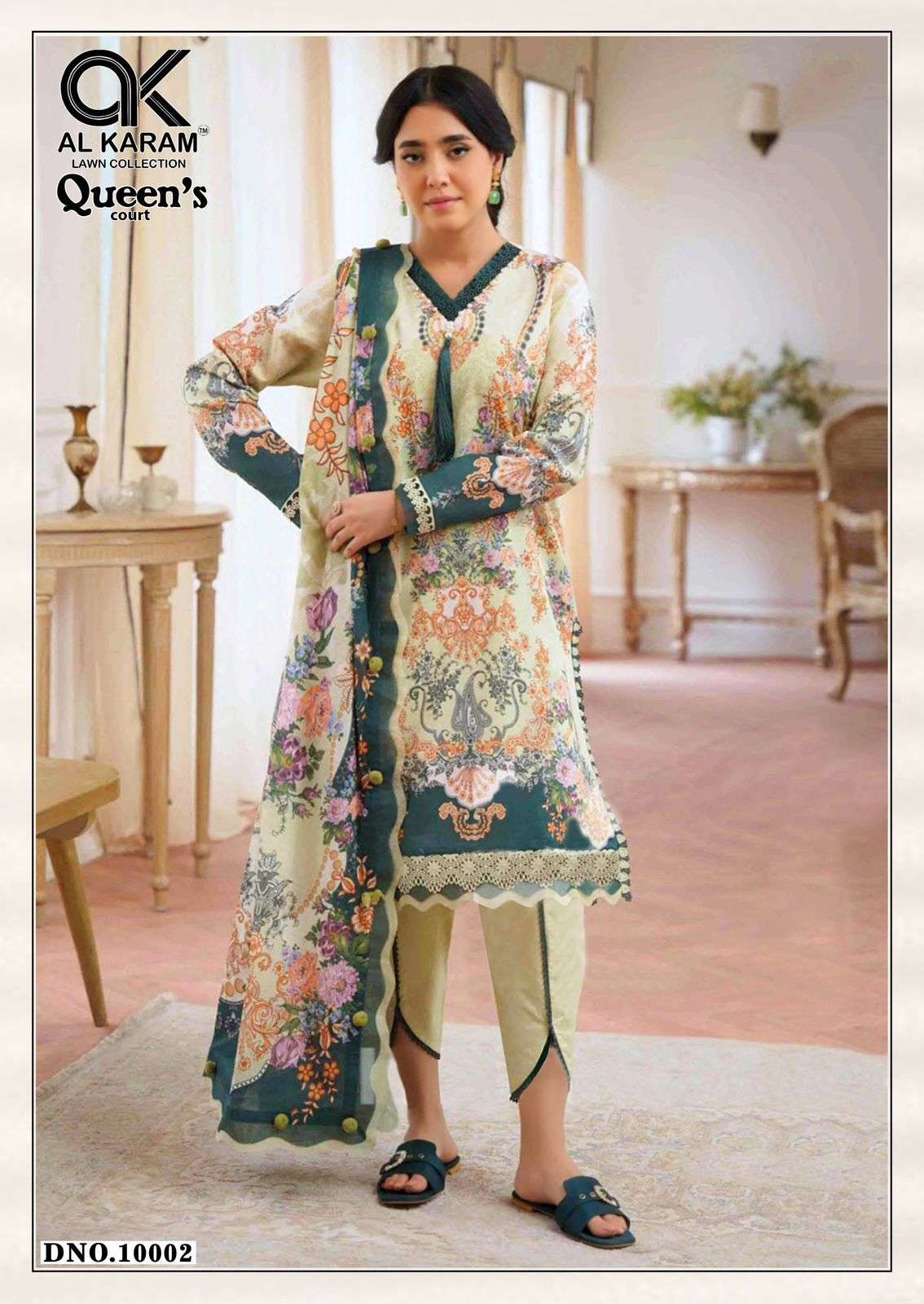 Al Karam Queen Court Vol 10 Wholesale dress material suppliers in Kolkata