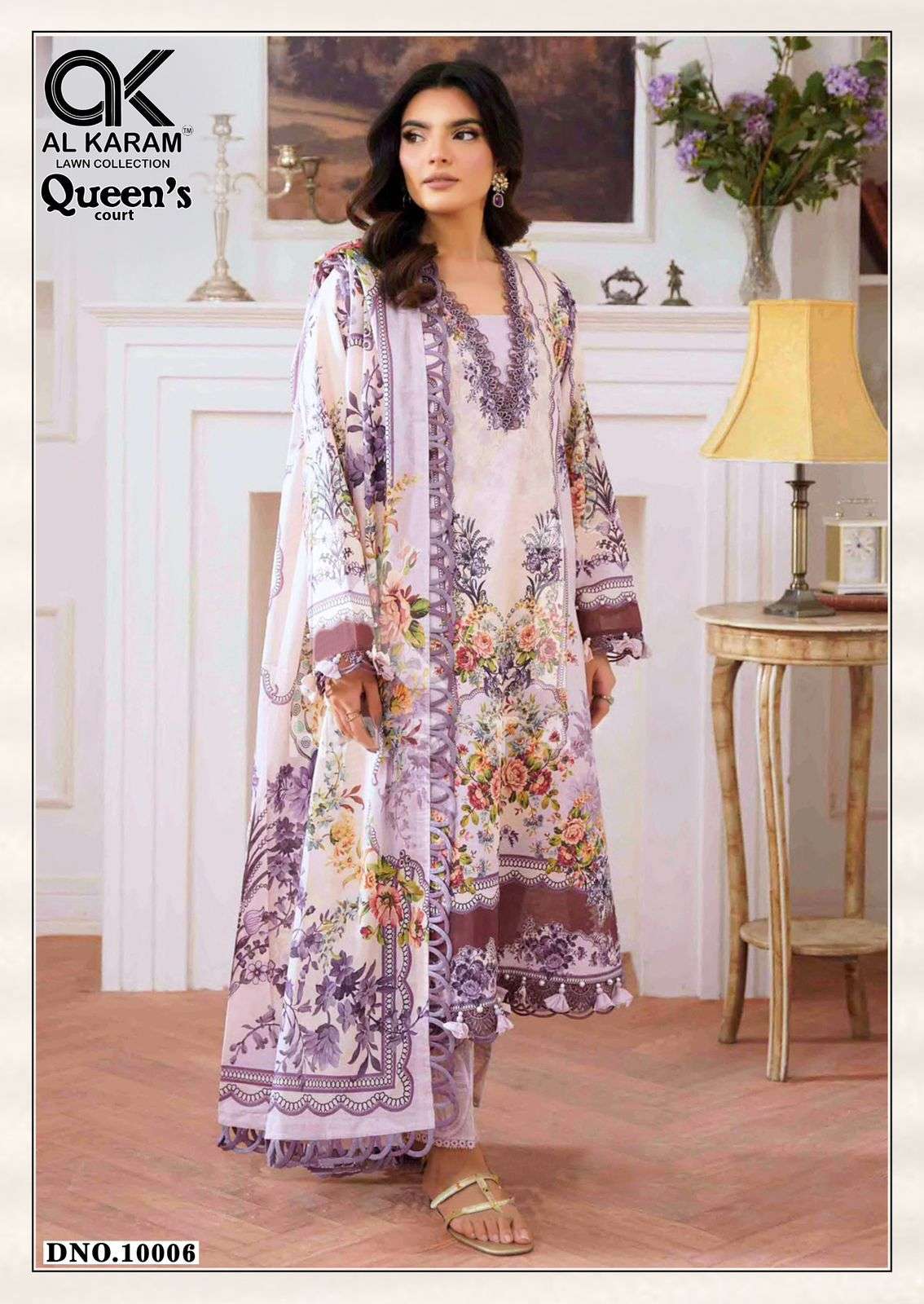 Al Karam Queen Court Vol 10 Wholesale dress material suppliers in Kolkata