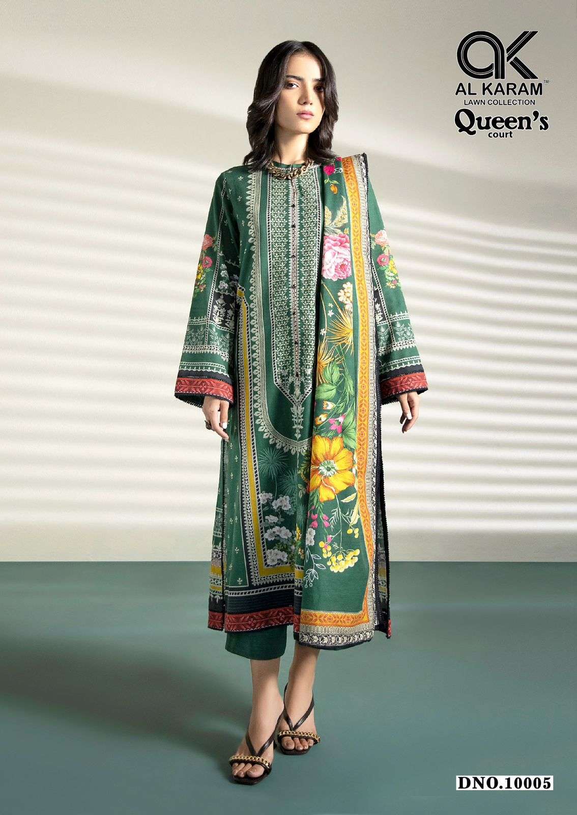 Al Karam Queen Court Vol 10 Wholesale dress material suppliers in Kolkata
