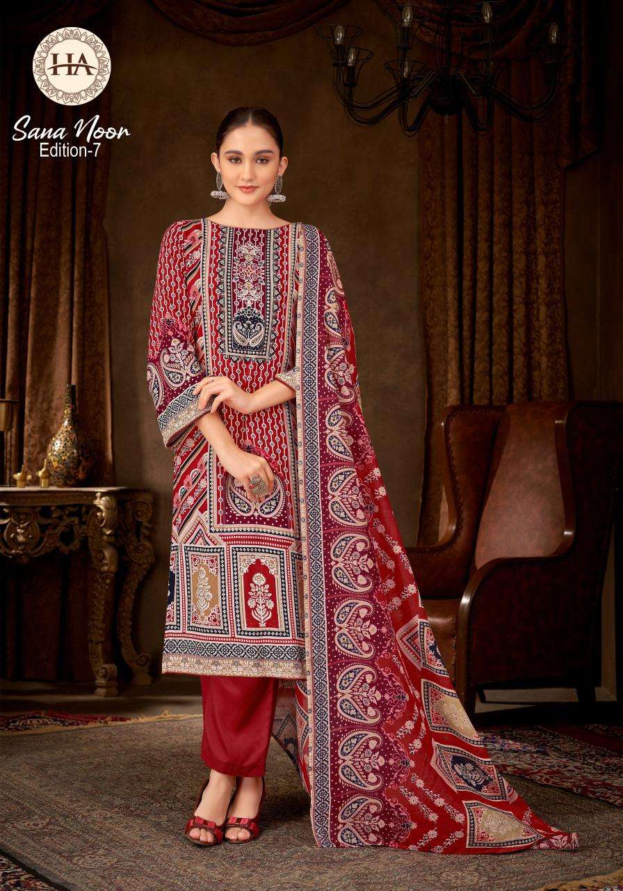 Alok suit sana noor 7 Wholesale Indian dress materials for wedding