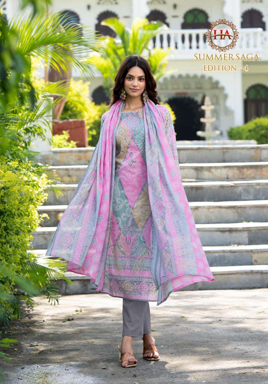 Alok suit summer saga 4 Designer dress material wholesale