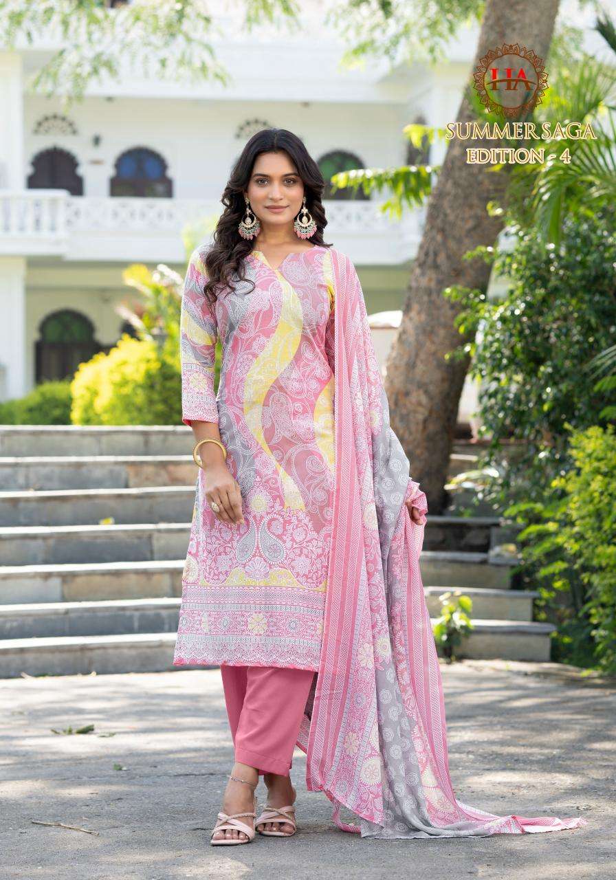 Alok suit summer saga 4 Designer dress material wholesale