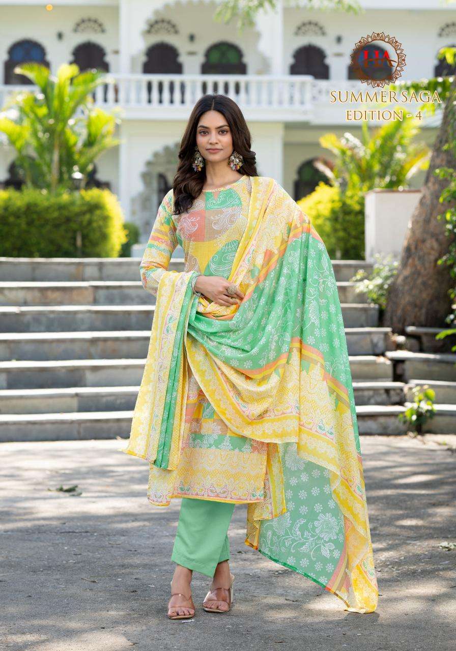 Alok suit summer saga 4 Designer dress material wholesale