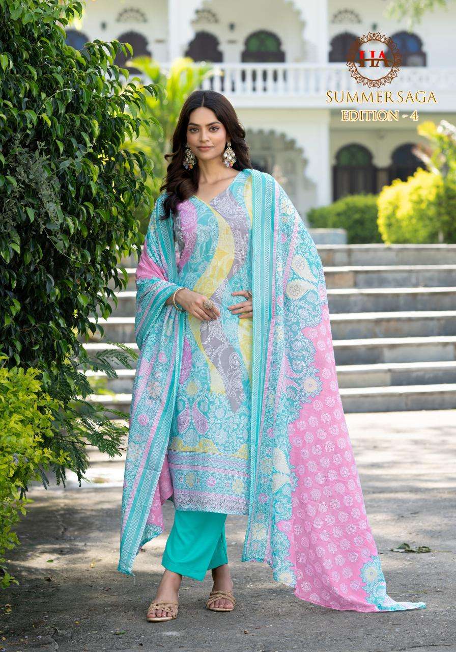 Alok suit summer saga 4 Designer dress material wholesale