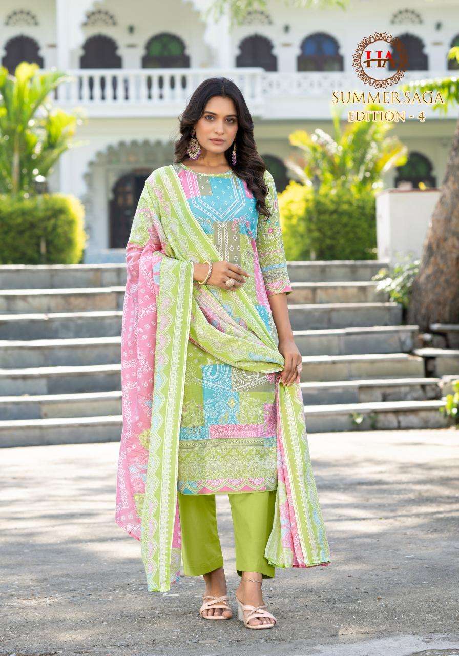 Alok suit summer saga 4 Designer dress material wholesale