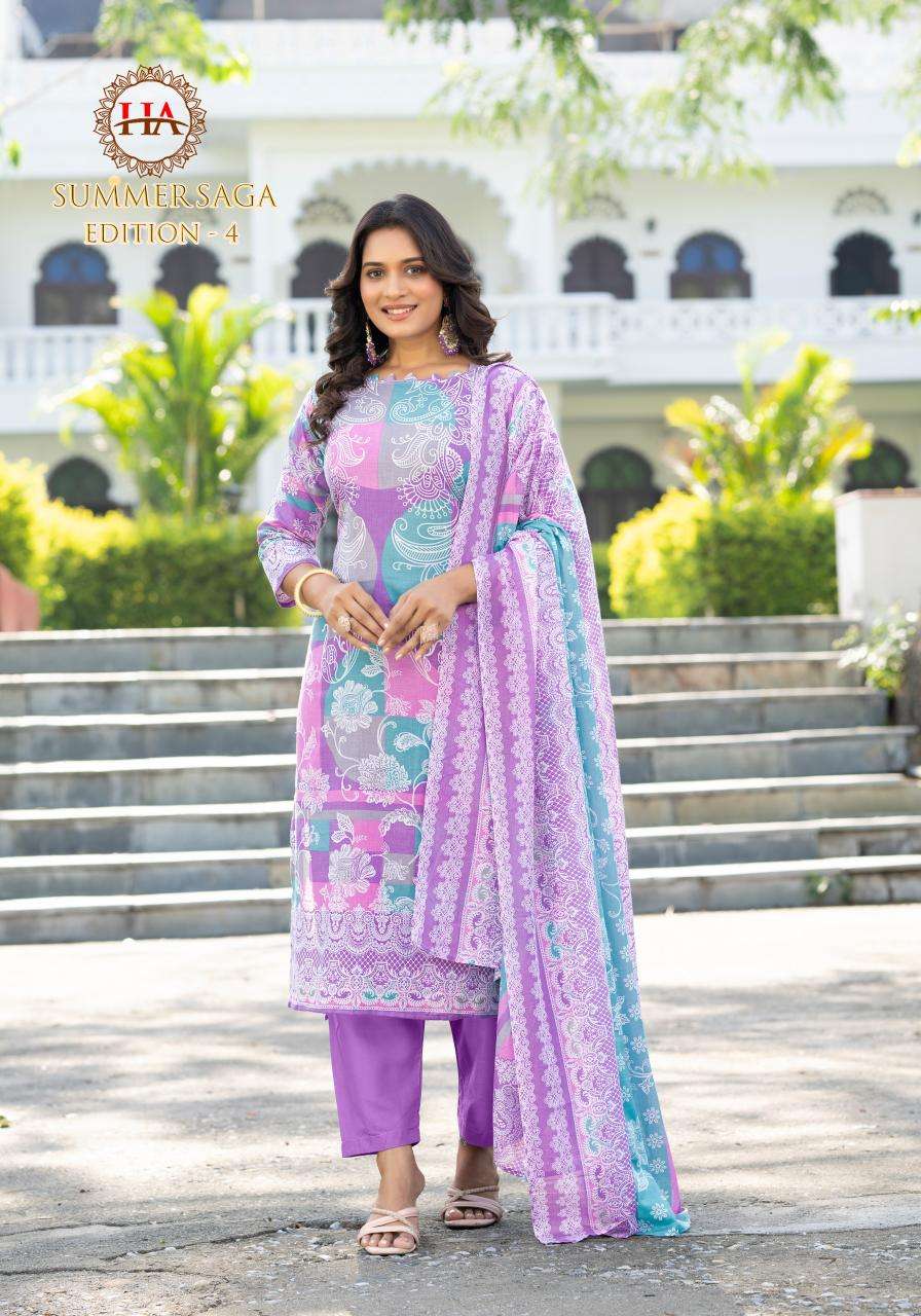 Alok suit summer saga 4 Designer dress material wholesale