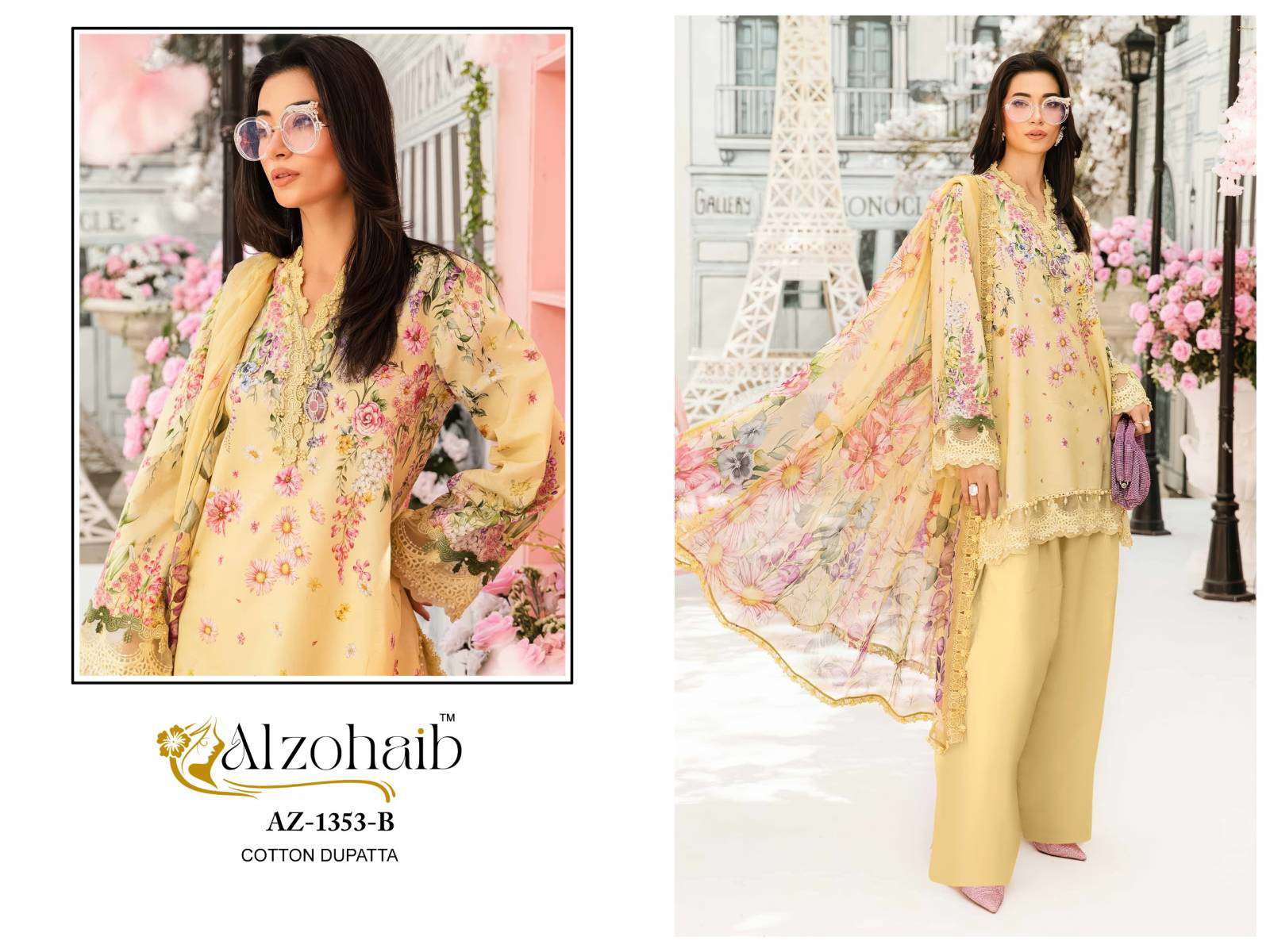 Alzohaib Mubeena Cotton Dupatta Affordable Salwar Kameez in Kolkata