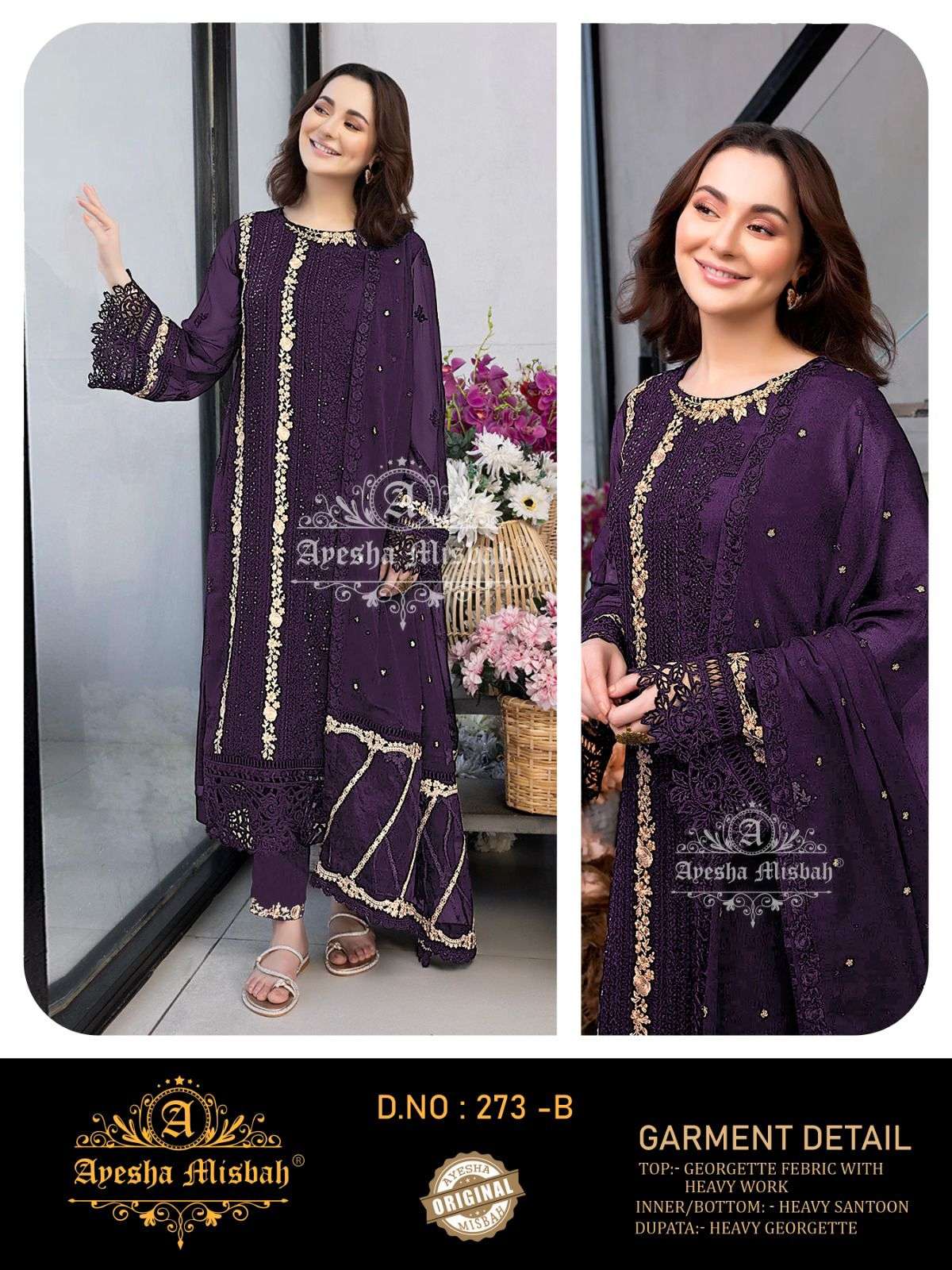 Ayesha Misbah 273 A To F pakistani wholesale salwar kameez