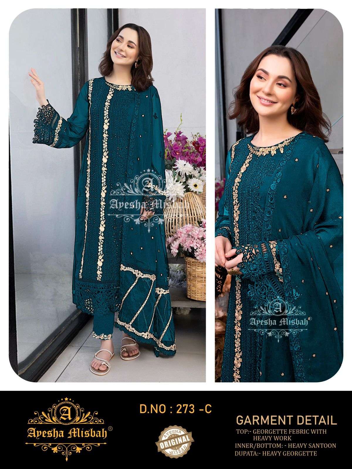 Ayesha Misbah 273 A To F pakistani wholesale salwar kameez