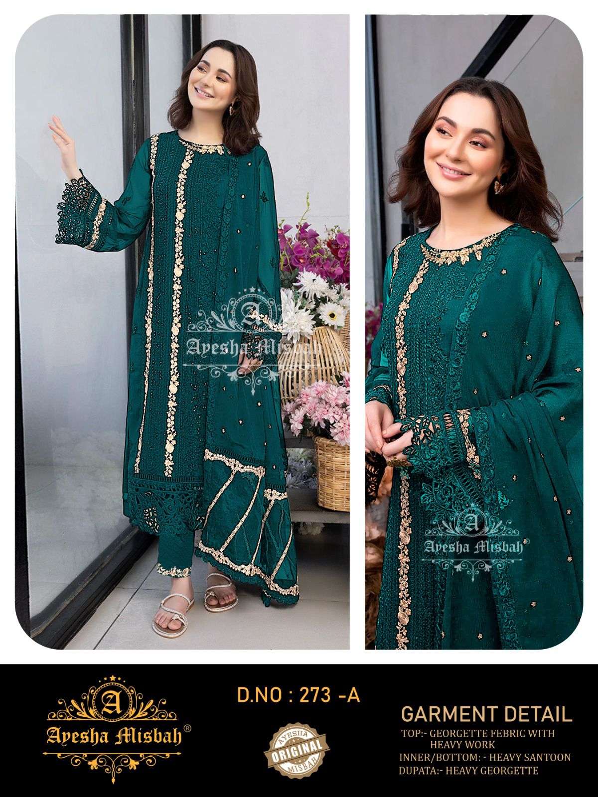 Ayesha Misbah 273 A To F pakistani wholesale salwar kameez