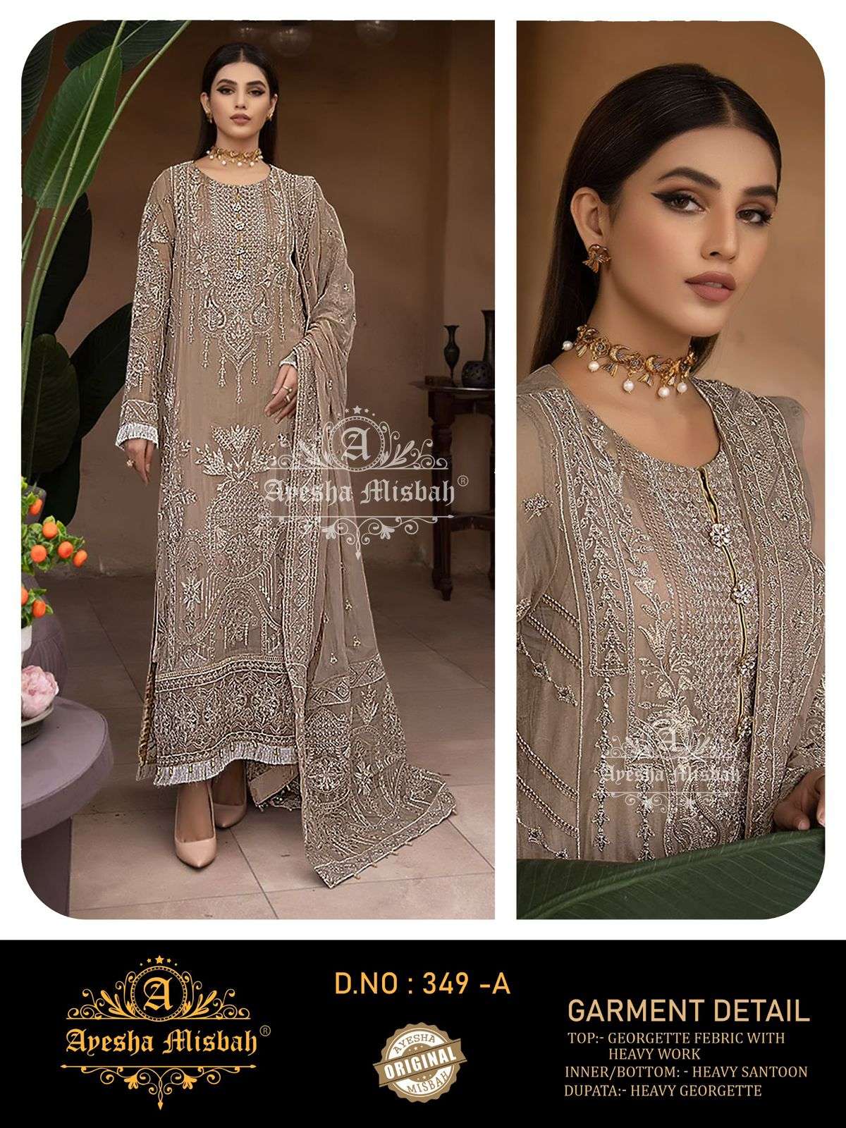 Ayesha Misbah 349 A To F wholesale pakistani salwar kameez