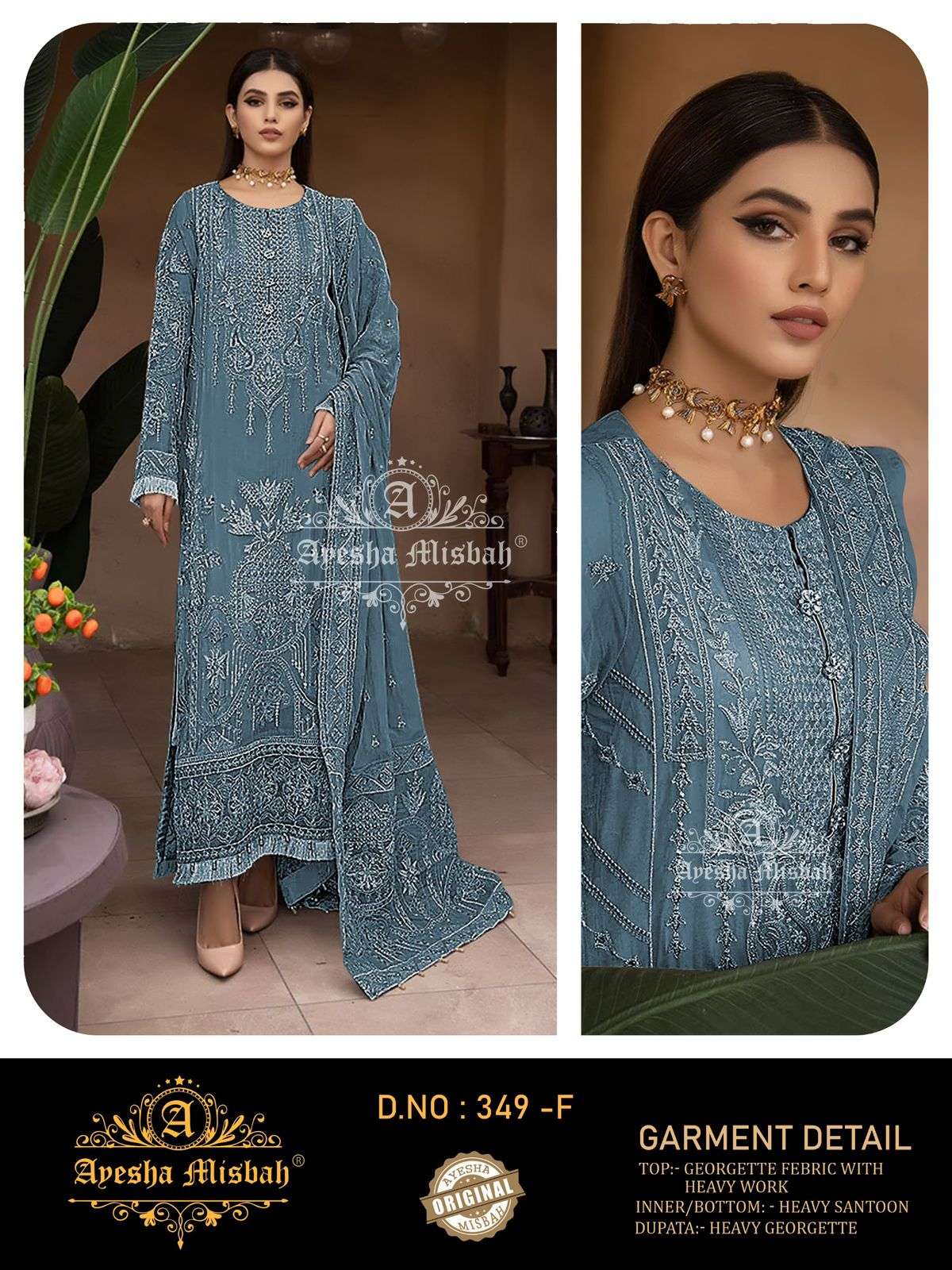 Ayesha Misbah 349 A To F wholesale pakistani salwar kameez