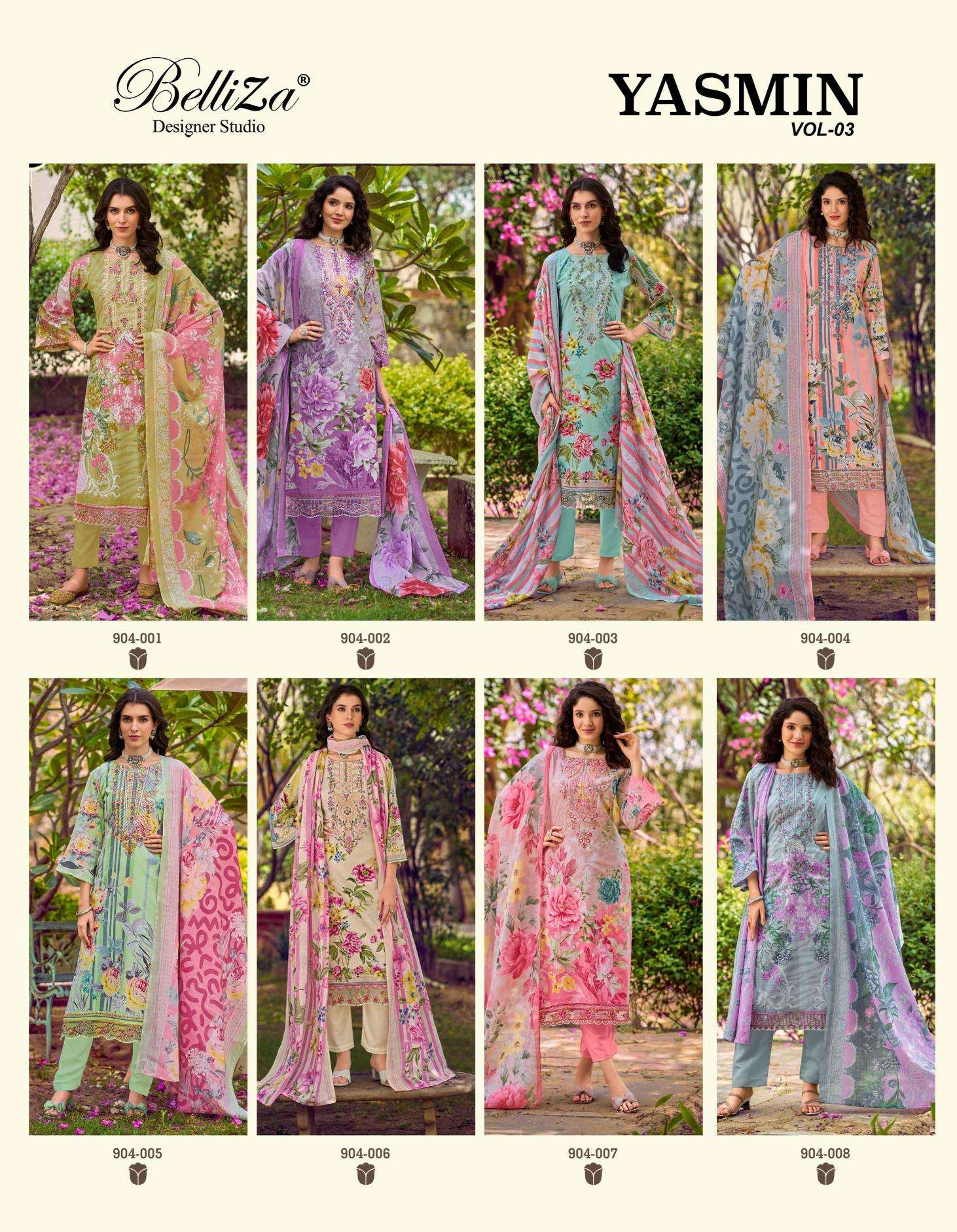 Belliza yasmin vol 3 Dress materials wholesale market in Surat