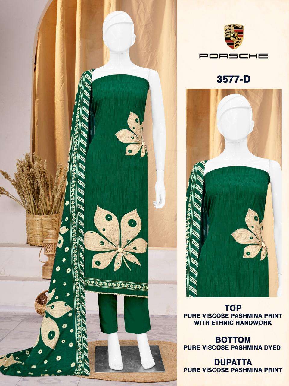 Bipson prints porsche 3577  Dress materials in bulk price in Delhi