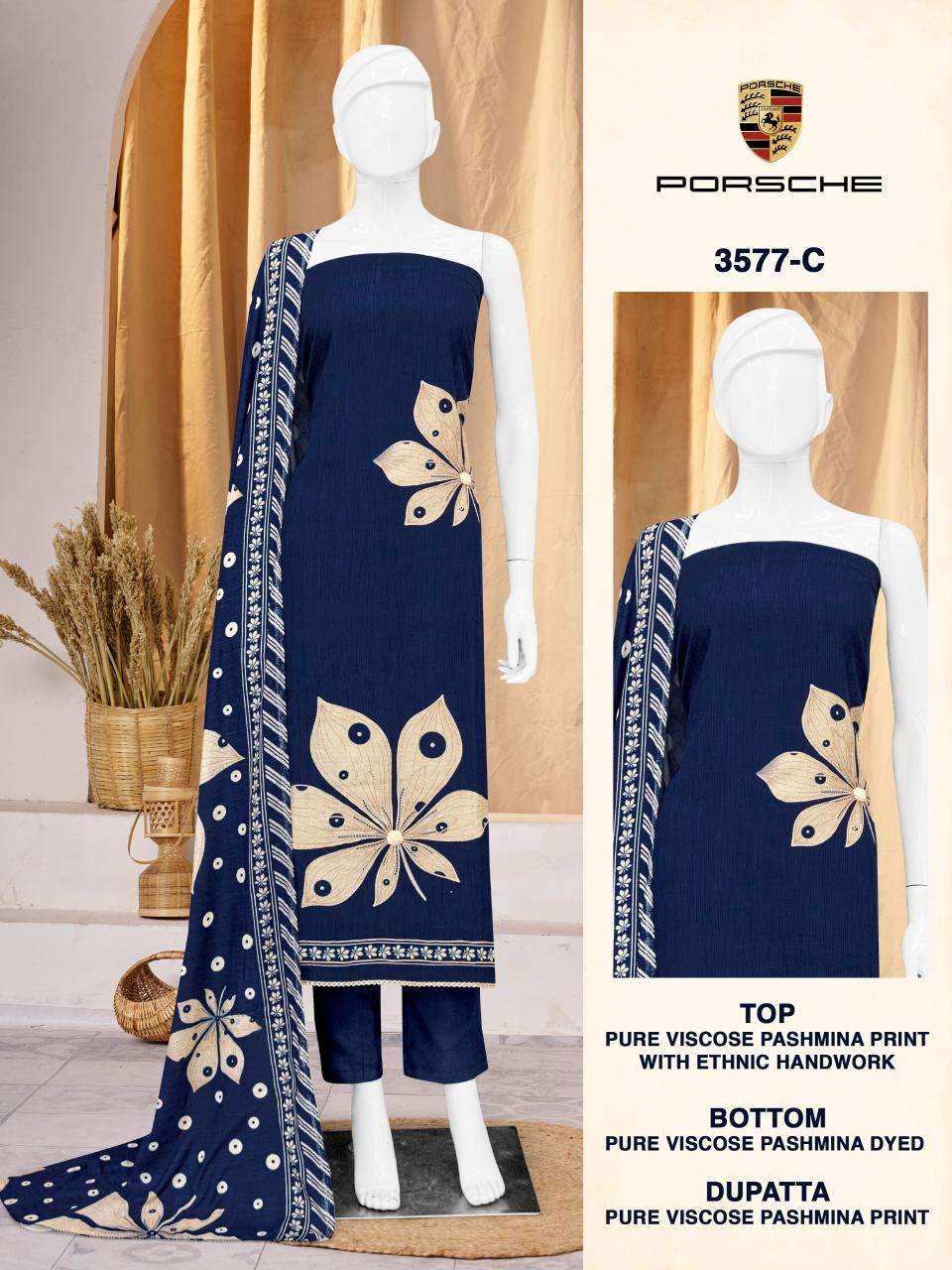Bipson prints porsche 3577  Dress materials in bulk price in Delhi