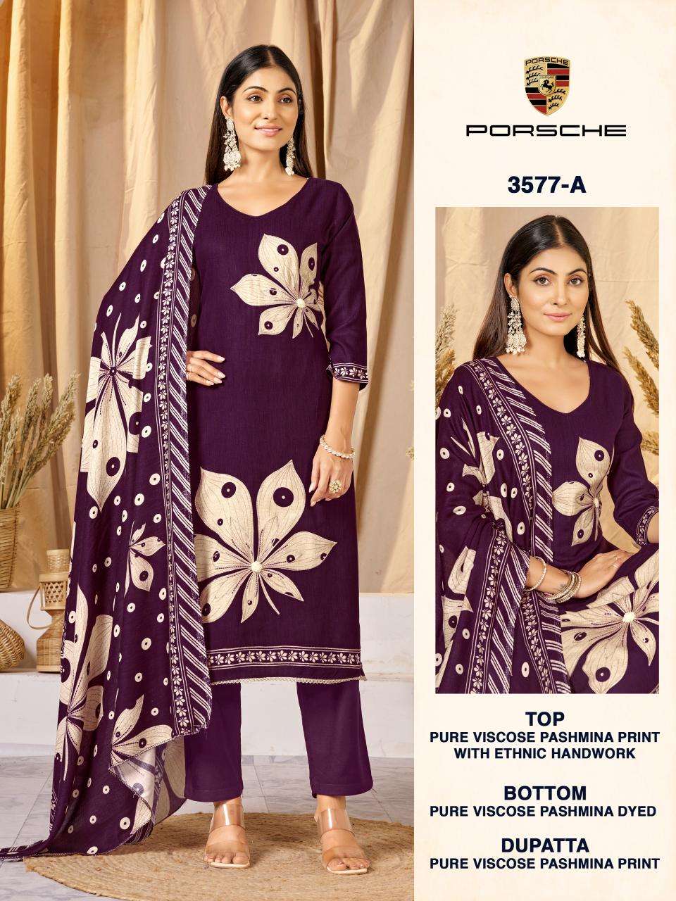 Bipson prints porsche 3577  Dress materials in bulk price in Delhi