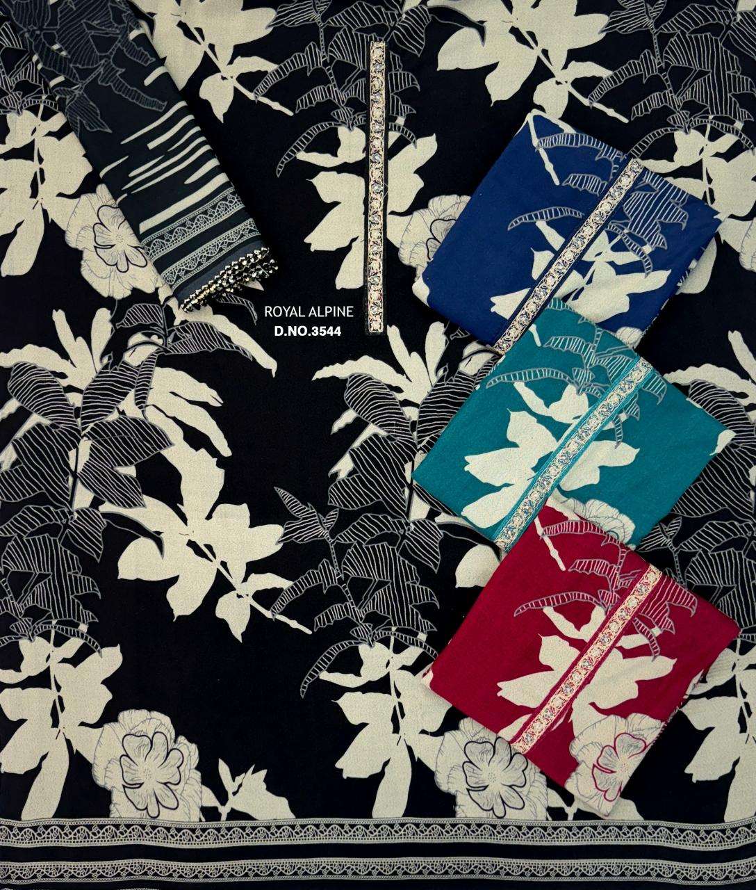 Bipson prints royal alpine 3544 wholesale dress materials in mumbai