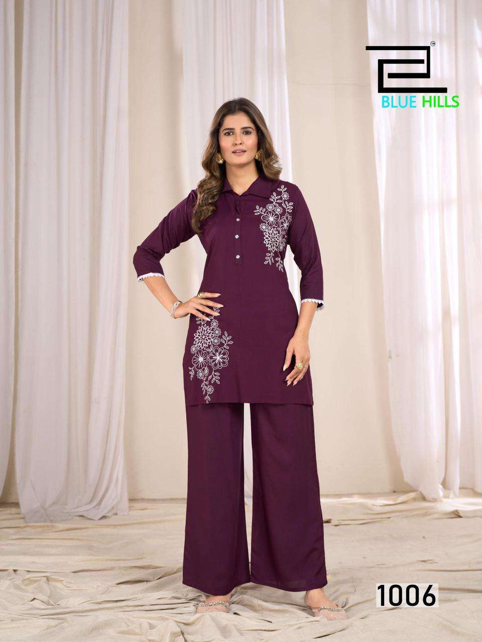Blue hills blast coord set Wholesale Kurti manufacturers in India