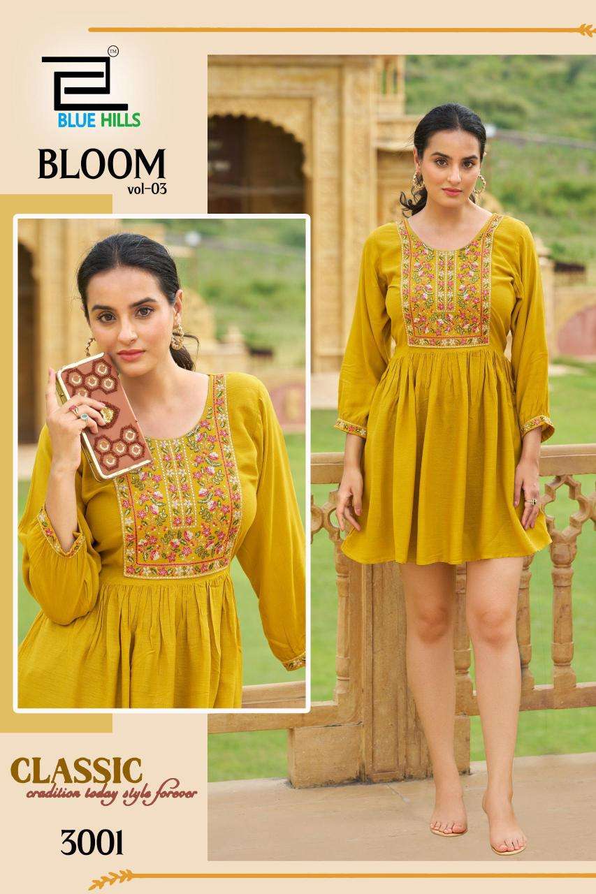 Blue hills bloom vol 3 Wholesale kurtis in India
