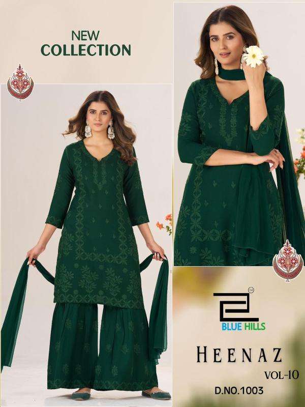 Blue hills heenaz vol 10 Wholesale Kurti market in Surat
