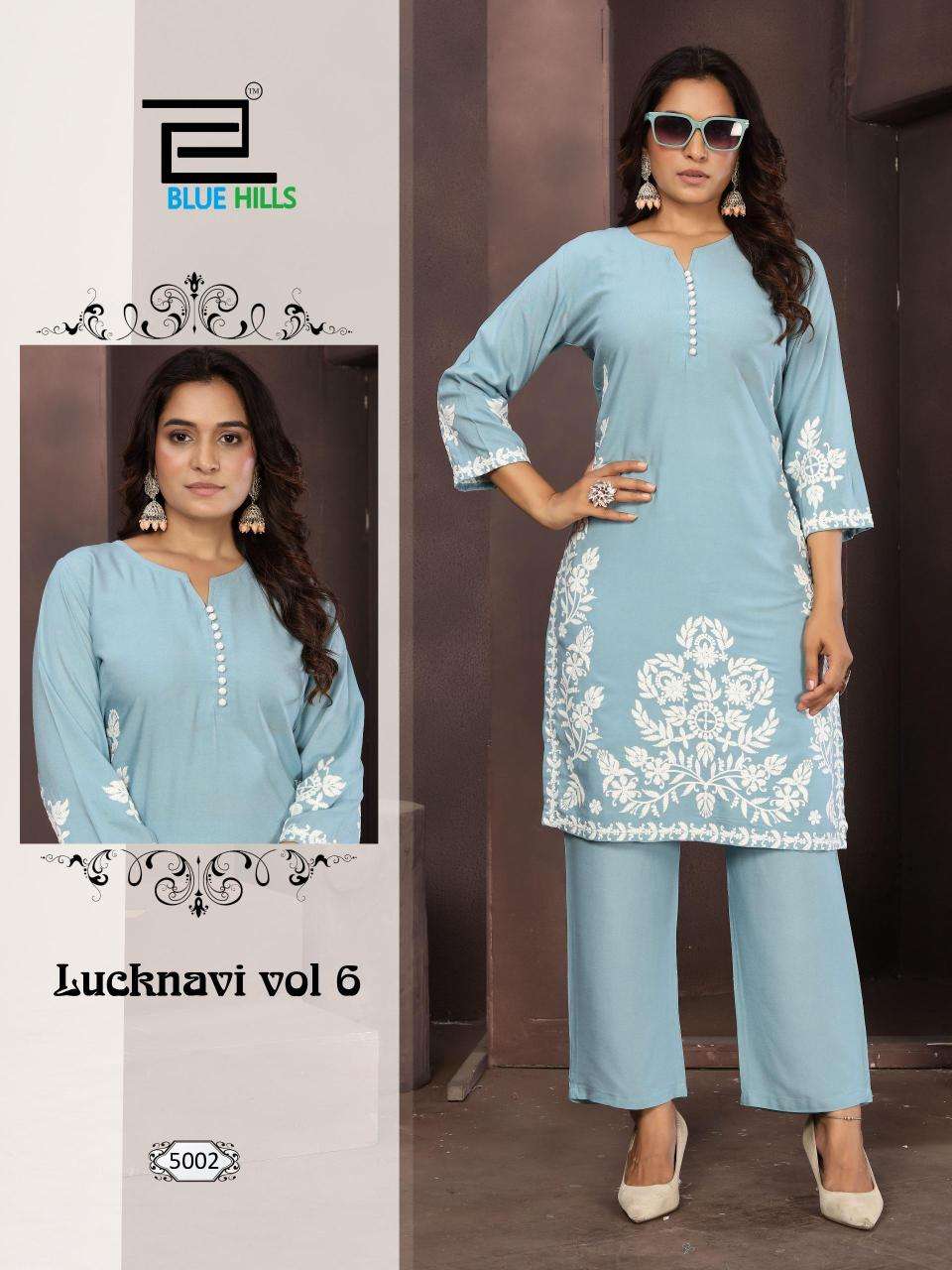Blue hills lucknavi vol 6 Indian Kurtis wholesale