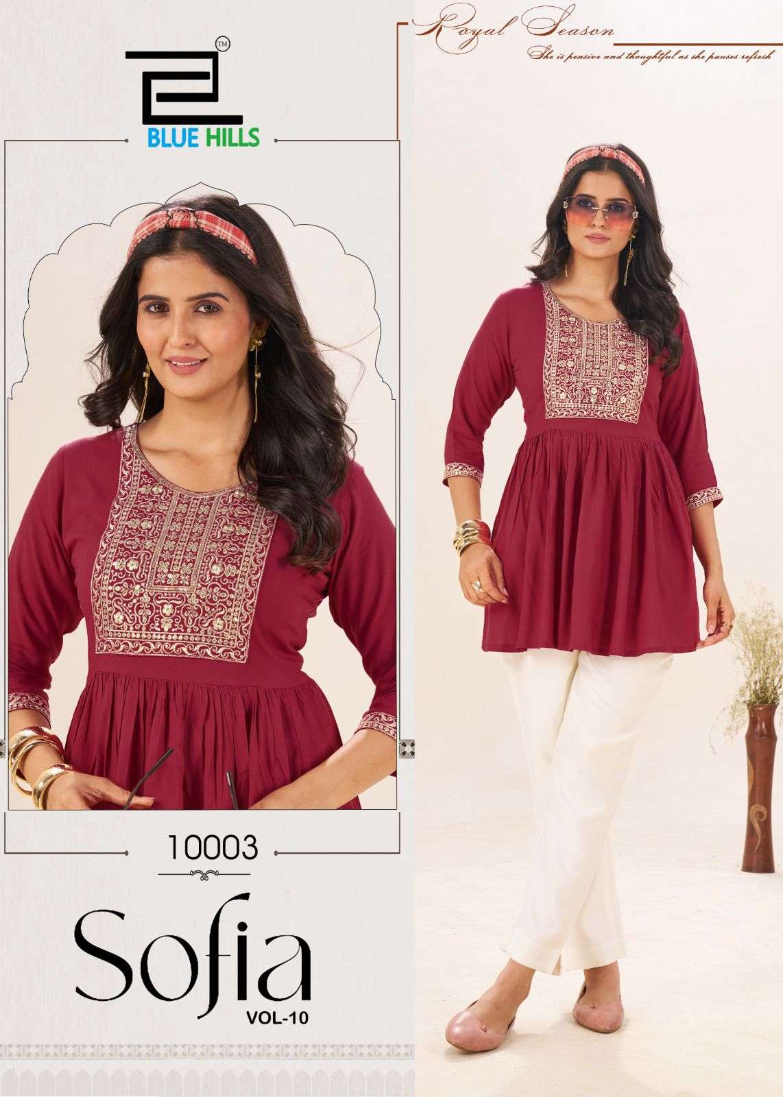Blue Hills Sofia Vol 10 wholesale kurti market in surat with price