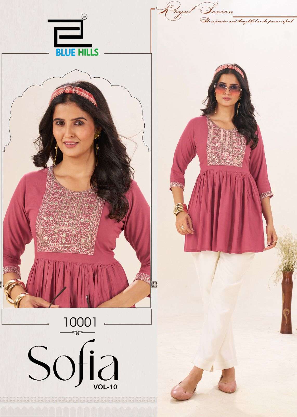 Blue Hills Sofia Vol 10 wholesale kurti market in surat with price