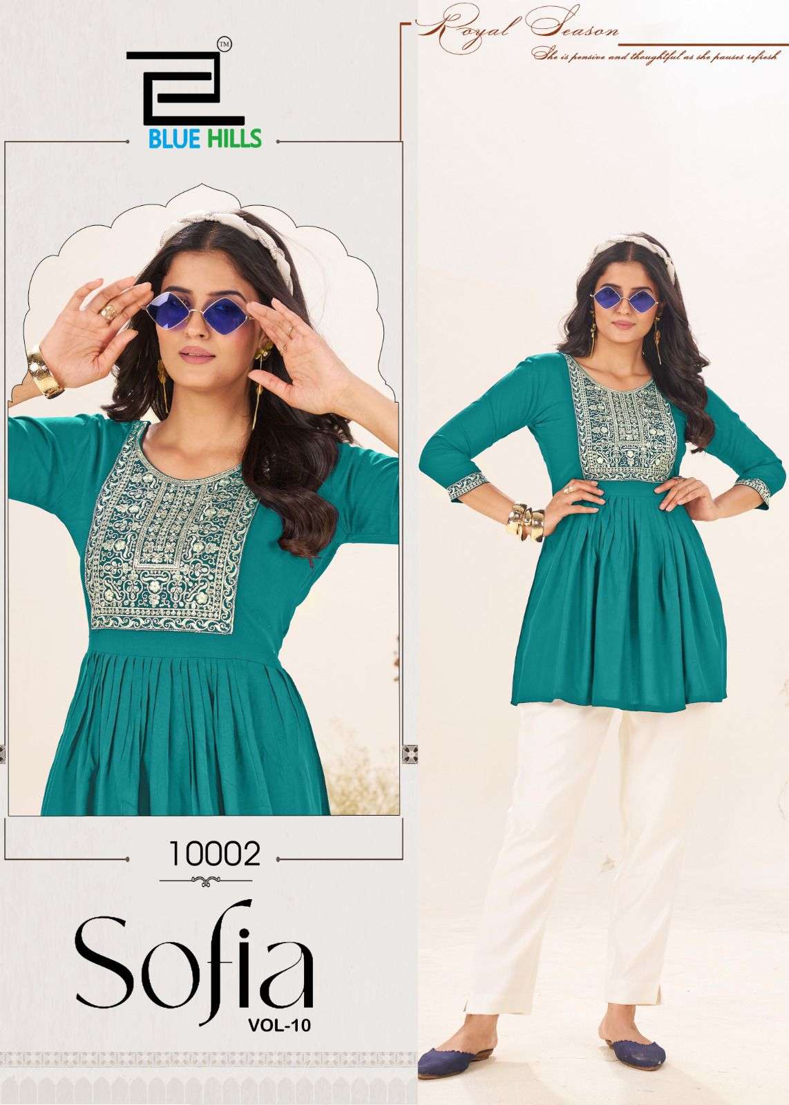 Blue Hills Sofia Vol 10 wholesale kurti market in surat with price