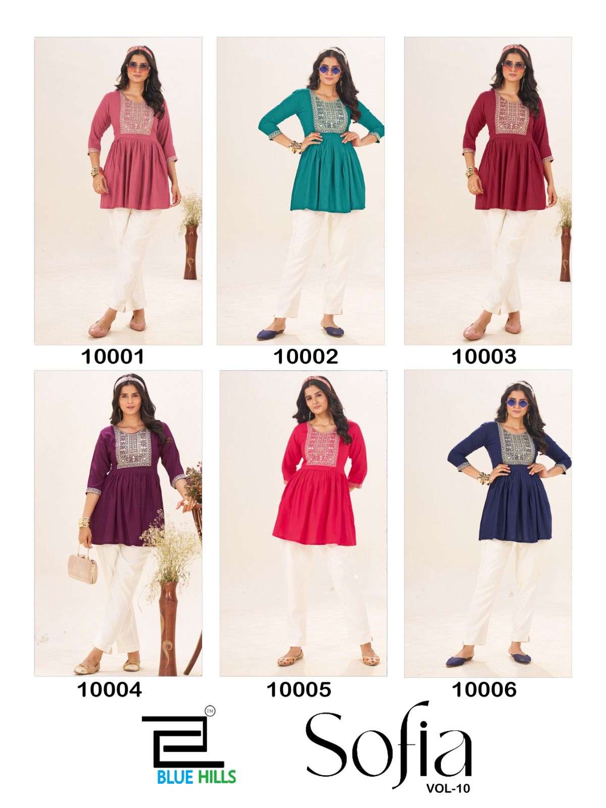 Blue Hills Sofia Vol 10 wholesale kurti market in surat with price