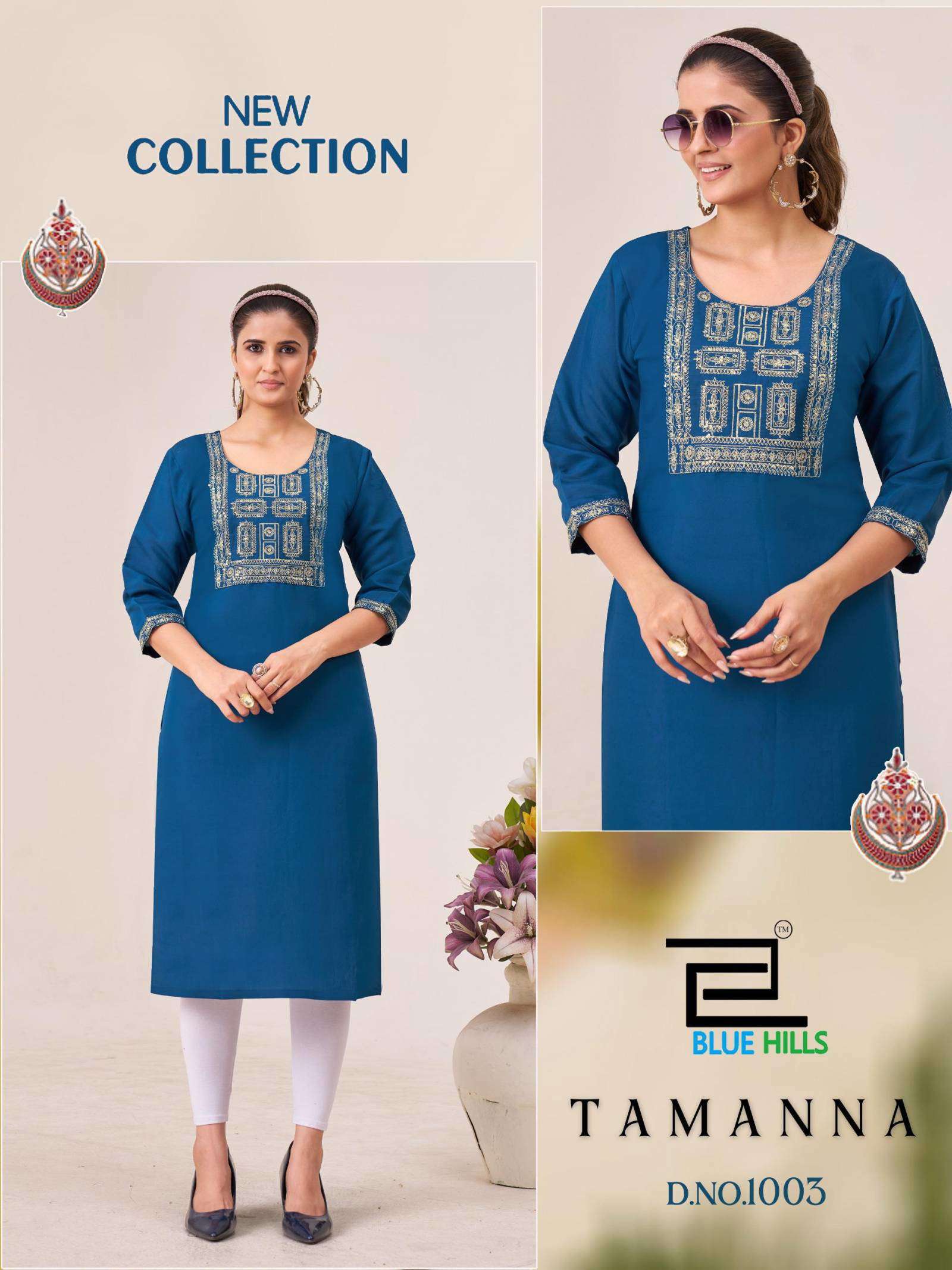 Blue Hills Tamanna Designer kurti manufacturers in Hyderabad