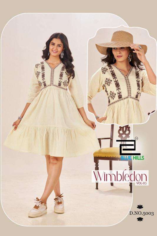 Blue hills wimbledon 5 Designer Kurtis at Wholesale Prices