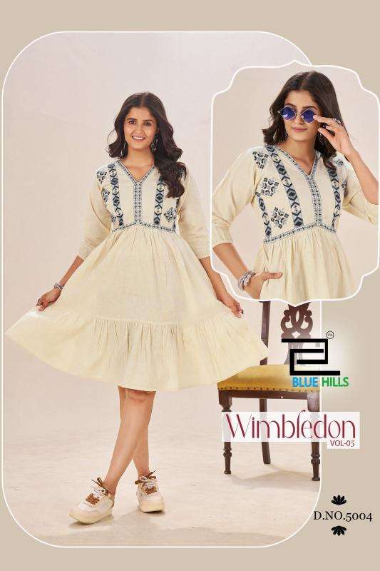 Blue hills wimbledon 5 Designer Kurtis at Wholesale Prices
