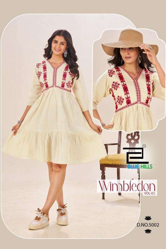 Blue hills wimbledon 5 Designer Kurtis at Wholesale Prices