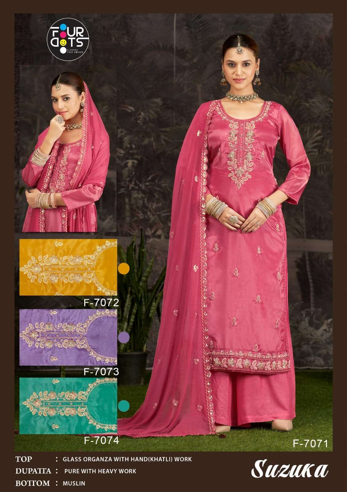 Four Dots Suzuka Glass wholesale salwar kameez dealers