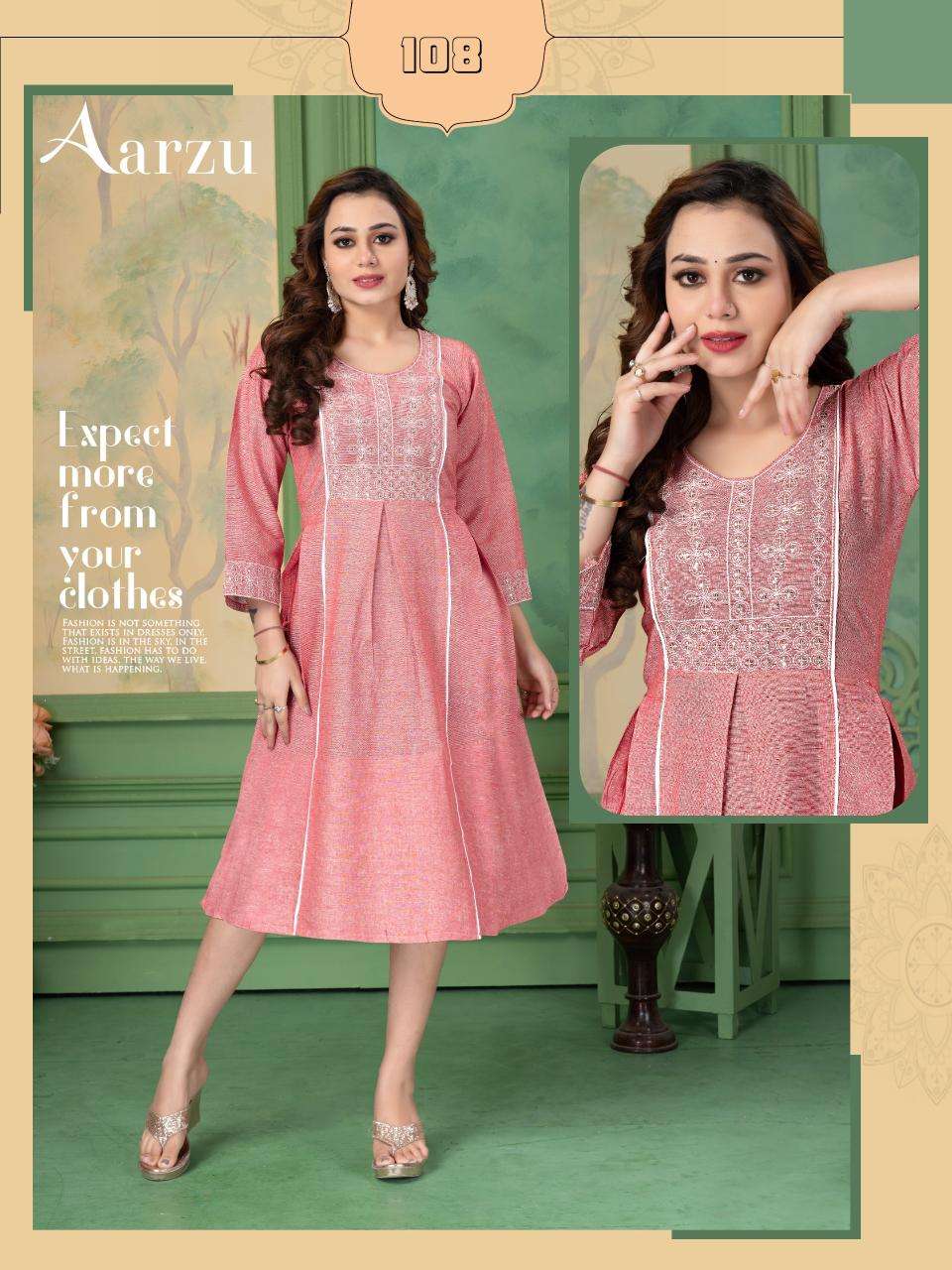 FT aarzu d flex Wholesale designer Kurtis in India