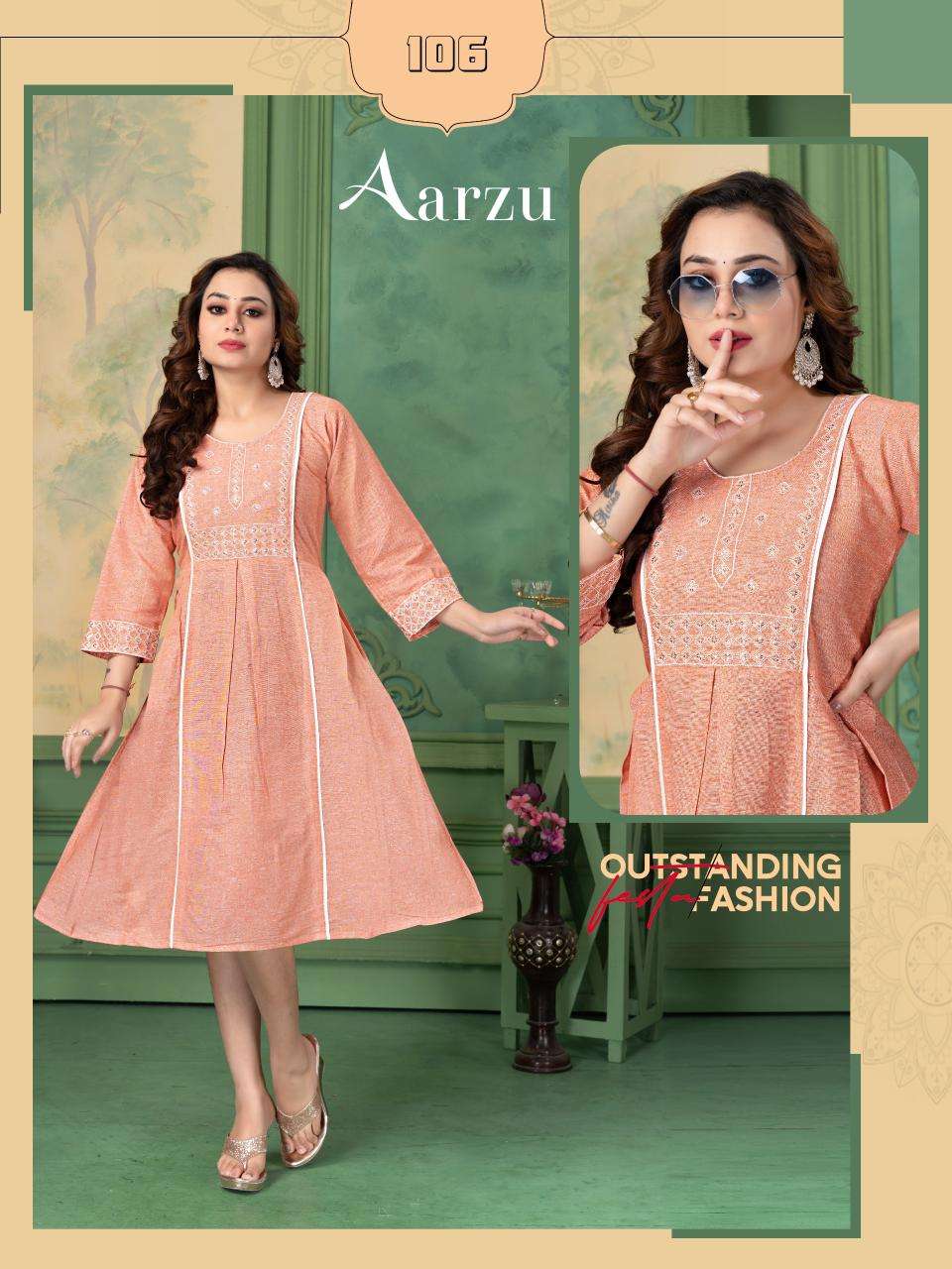 FT aarzu d flex Wholesale designer Kurtis in India