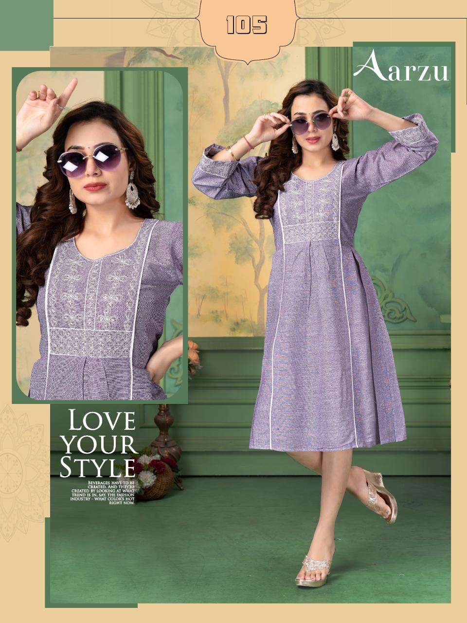 FT aarzu d flex Wholesale designer Kurtis in India