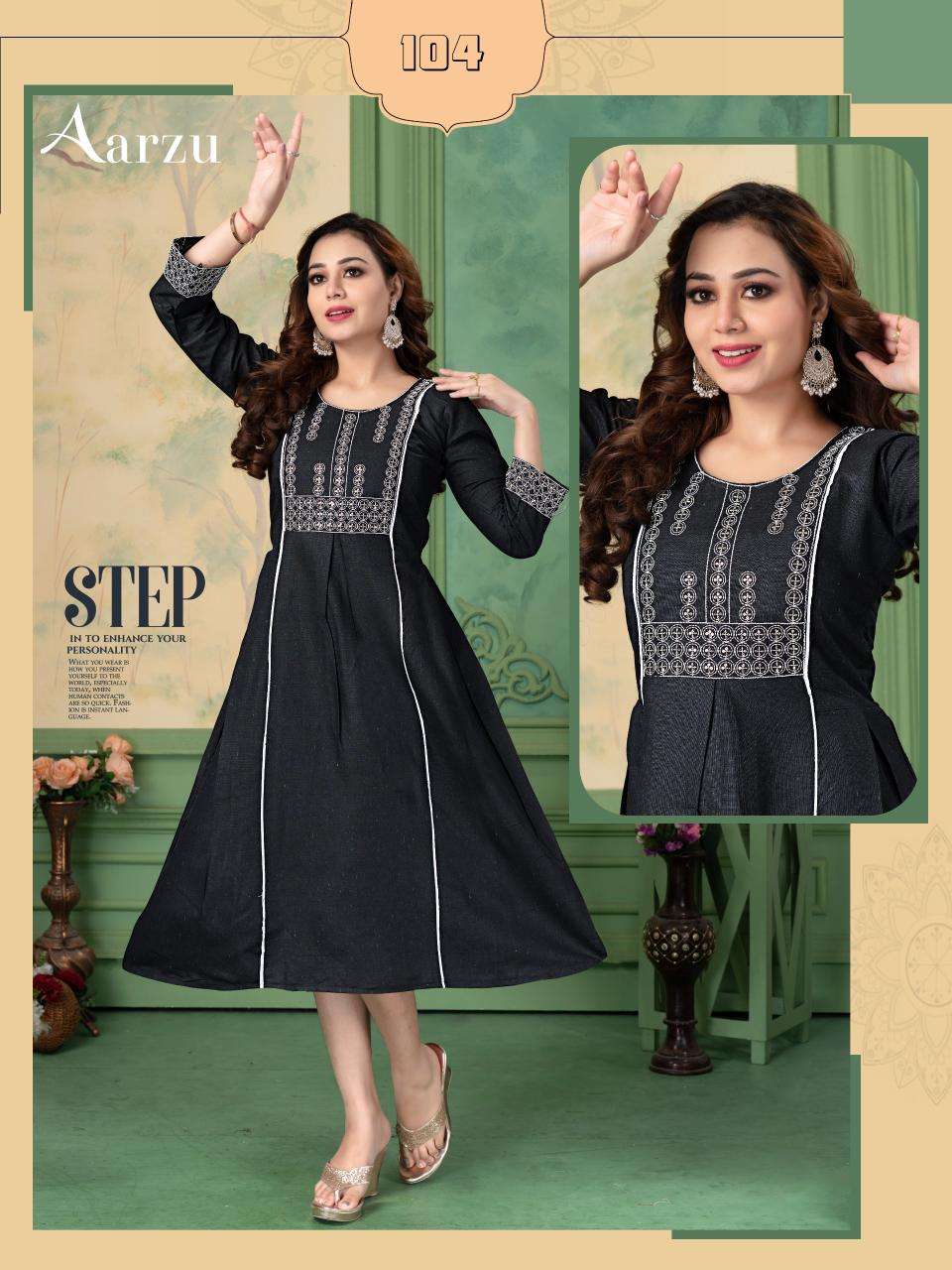 FT aarzu d flex Wholesale designer Kurtis in India