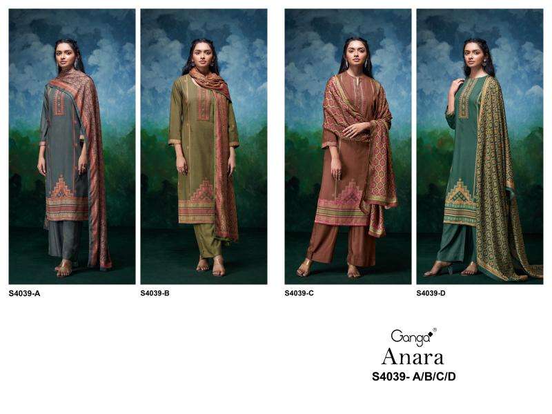 Ganga anara 4039 Wholesale designer dress material in Surat