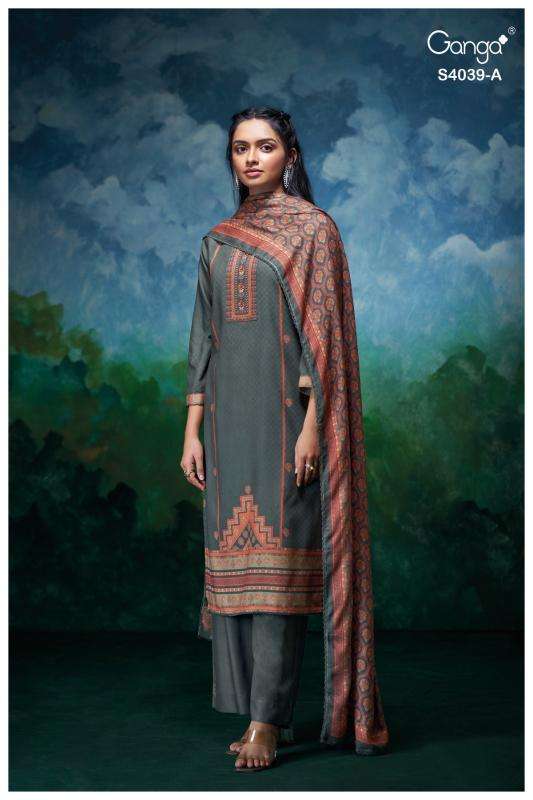 Ganga anara 4039 Wholesale designer dress material in Surat