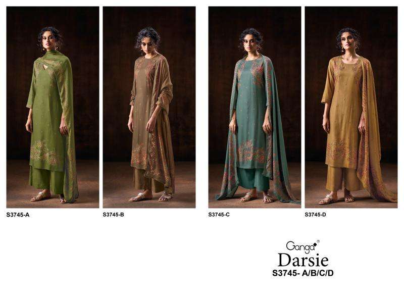 Ganga darsie 3745 surat wholesale dress market address