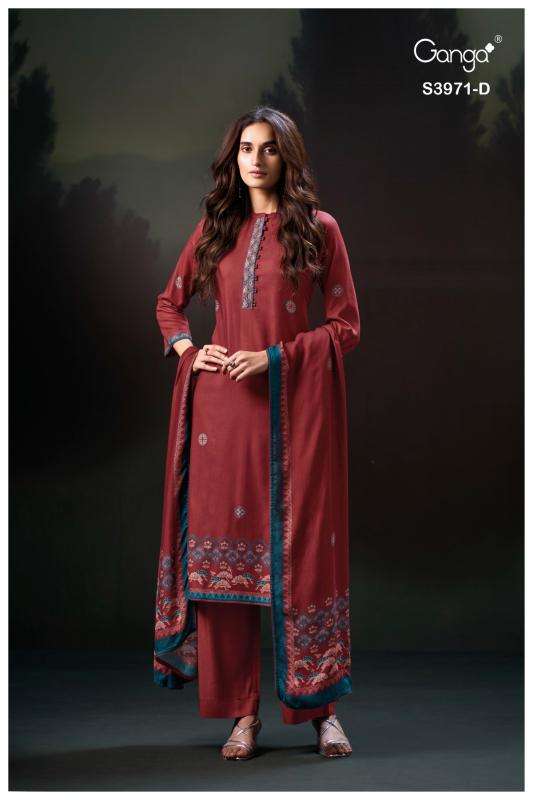 Ganga evani 3971 Designer dress materials wholesale in Surat