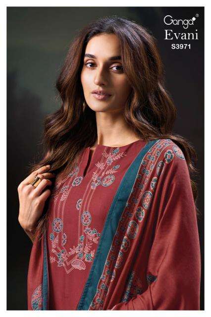 Ganga evani 3971 Designer dress materials wholesale in Surat