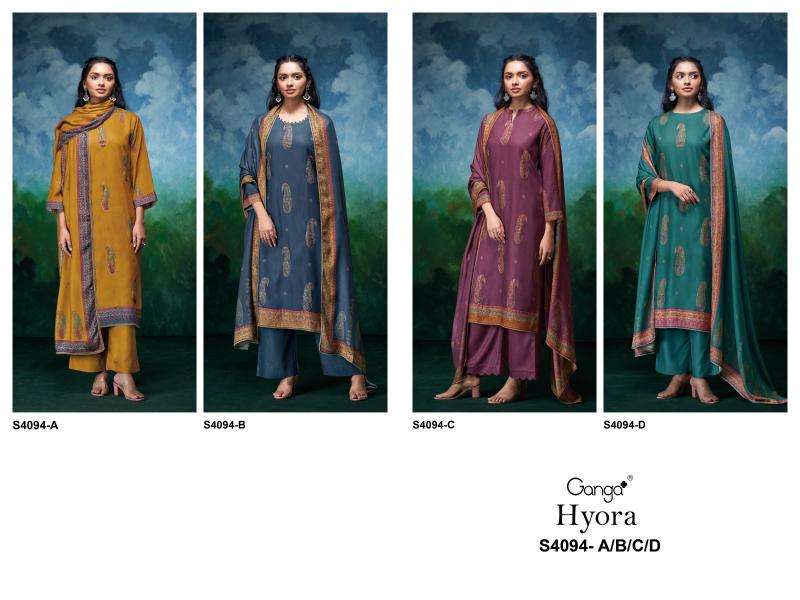Ganga hyora 4094 Surat dress material online wholesale