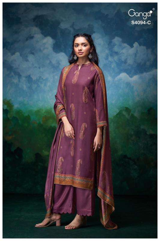 Ganga hyora 4094 Surat dress material online wholesale