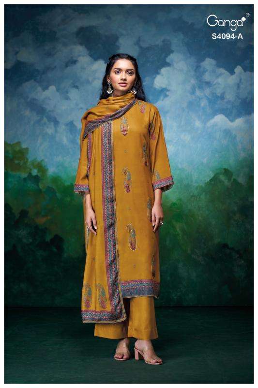 Ganga hyora 4094 Surat dress material online wholesale