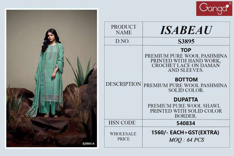 Ganga isabeau 3895 Dress material online Mumbai