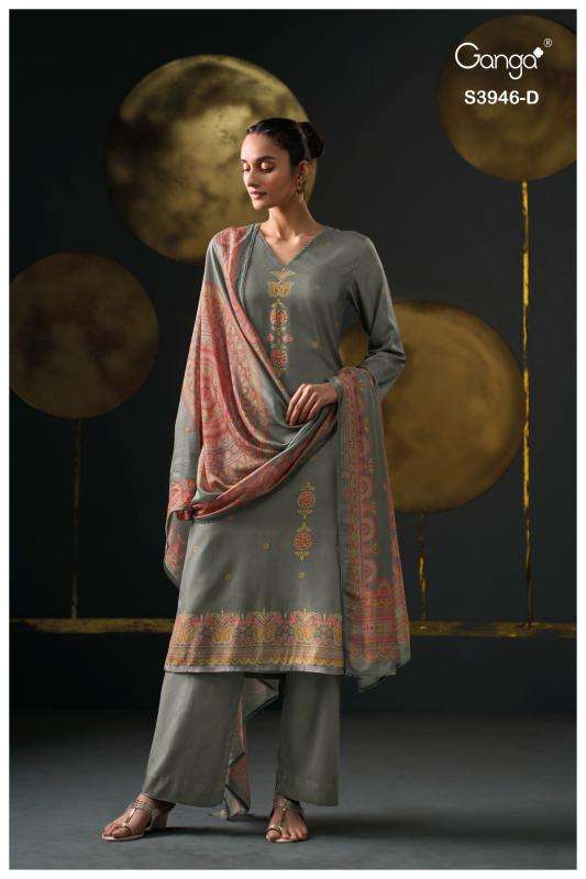 Ganga jerusha 3946 Best dress material wholesalers in Surat